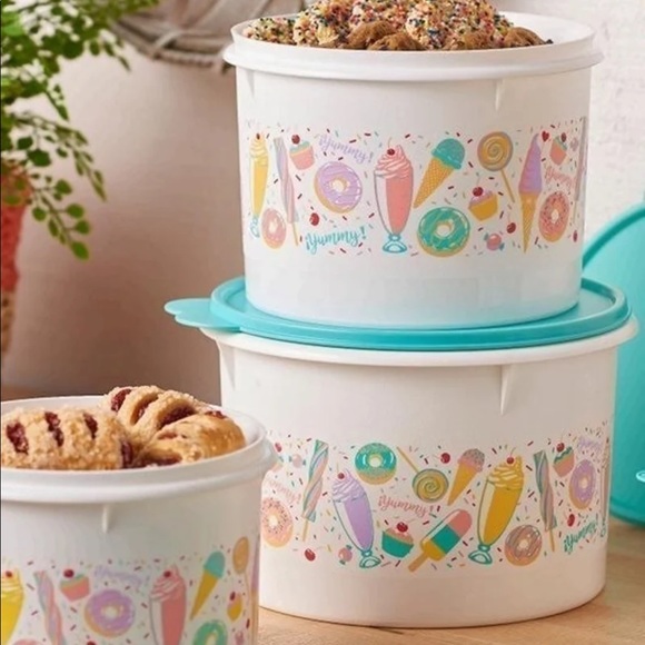 Tupperware Kitchen Tupperware Sweet Treats Stacking Canister Set Poshmark